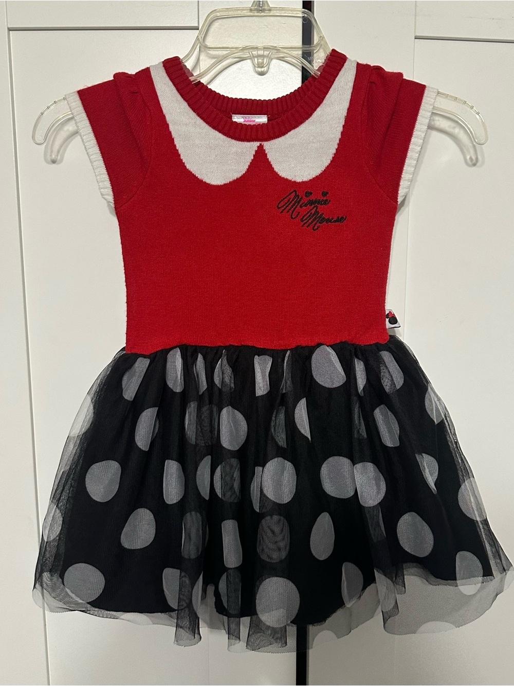 Disney Red and Black Minnie Mouse Polka Dot Tutu Dress
